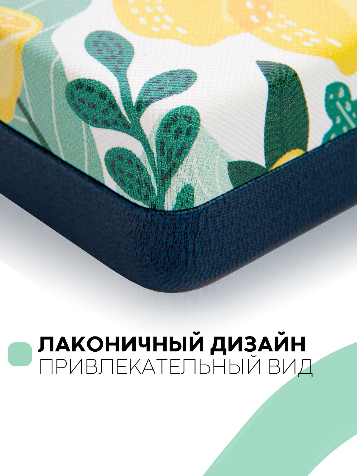Лимонный футляр чехол для очков КАРТОФАН, очечник с твёрдым корпусом и мягкой замшевой подкладкой