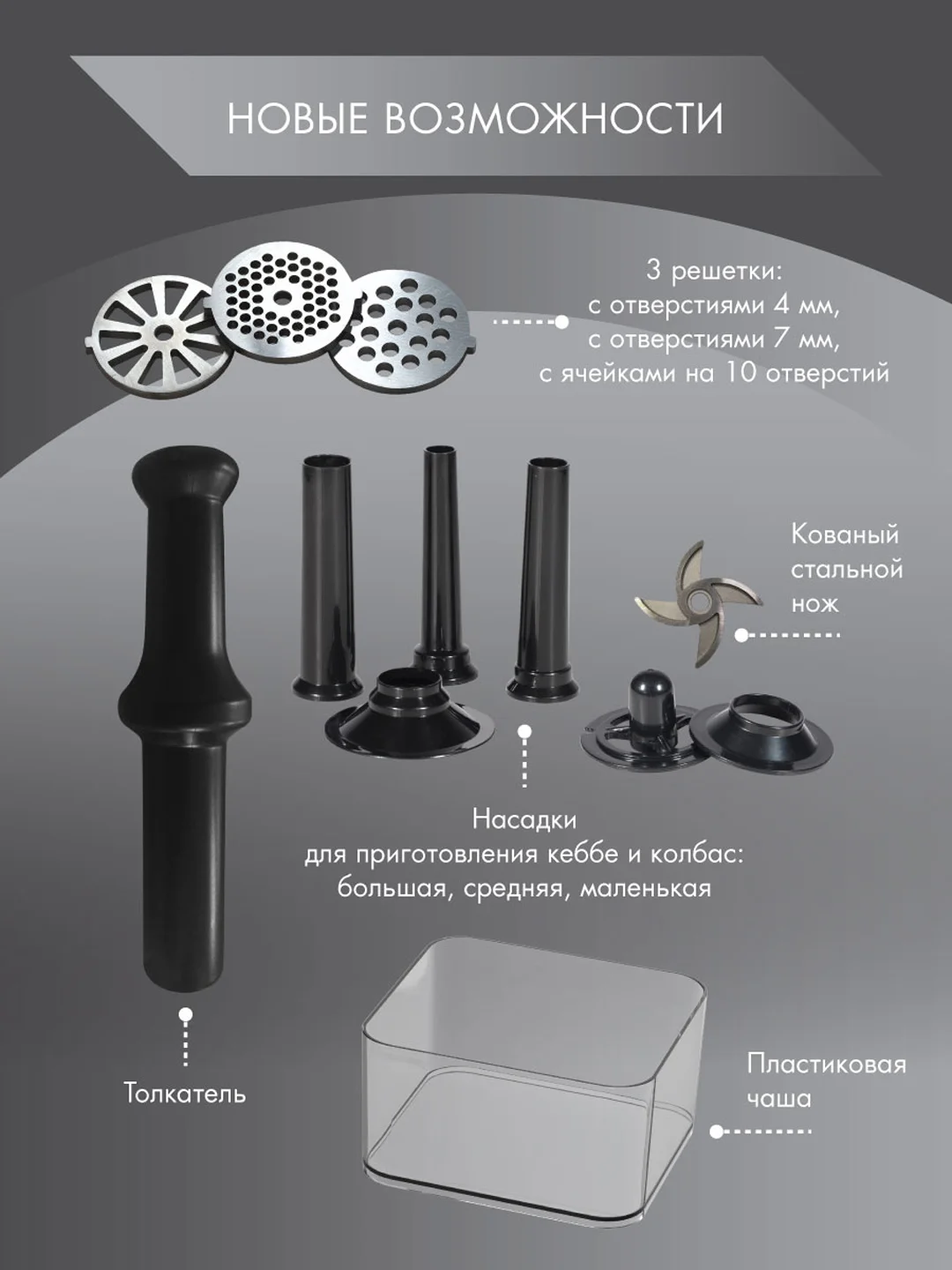 Мясорубка электрическая Endever SIGMA-106