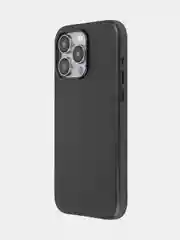 Синий чехол MagSafe для iPhone 15 Pro, Max, Plus натуральная кожа ROSCO с защитой камер магнитом