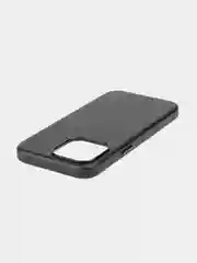 Синий чехол MagSafe для iPhone 15 Pro, Max, Plus натуральная кожа ROSCO с защитой камер магнитом