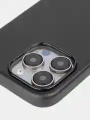 Синий чехол MagSafe для iPhone 15 Pro, Max, Plus натуральная кожа ROSCO с защитой камер магнитом