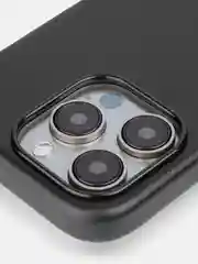 Синий чехол MagSafe для iPhone 15 Pro, Max, Plus натуральная кожа ROSCO с защитой камер магнитом