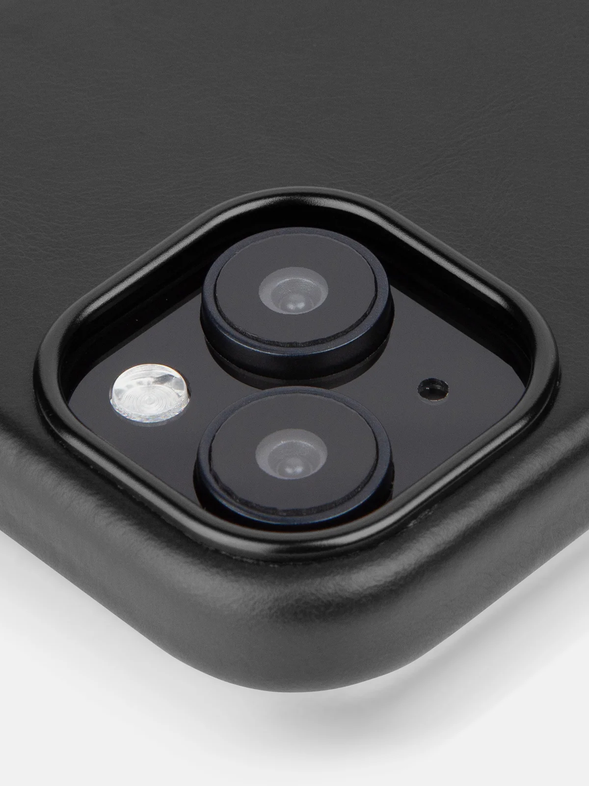 Синий чехол MagSafe для iPhone 15 Pro, Max, Plus натуральная кожа ROSCO с защитой камер магнитом