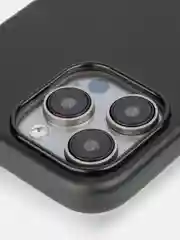 Синий чехол MagSafe для iPhone 15 Pro, Max, Plus натуральная кожа ROSCO с защитой камер магнитом