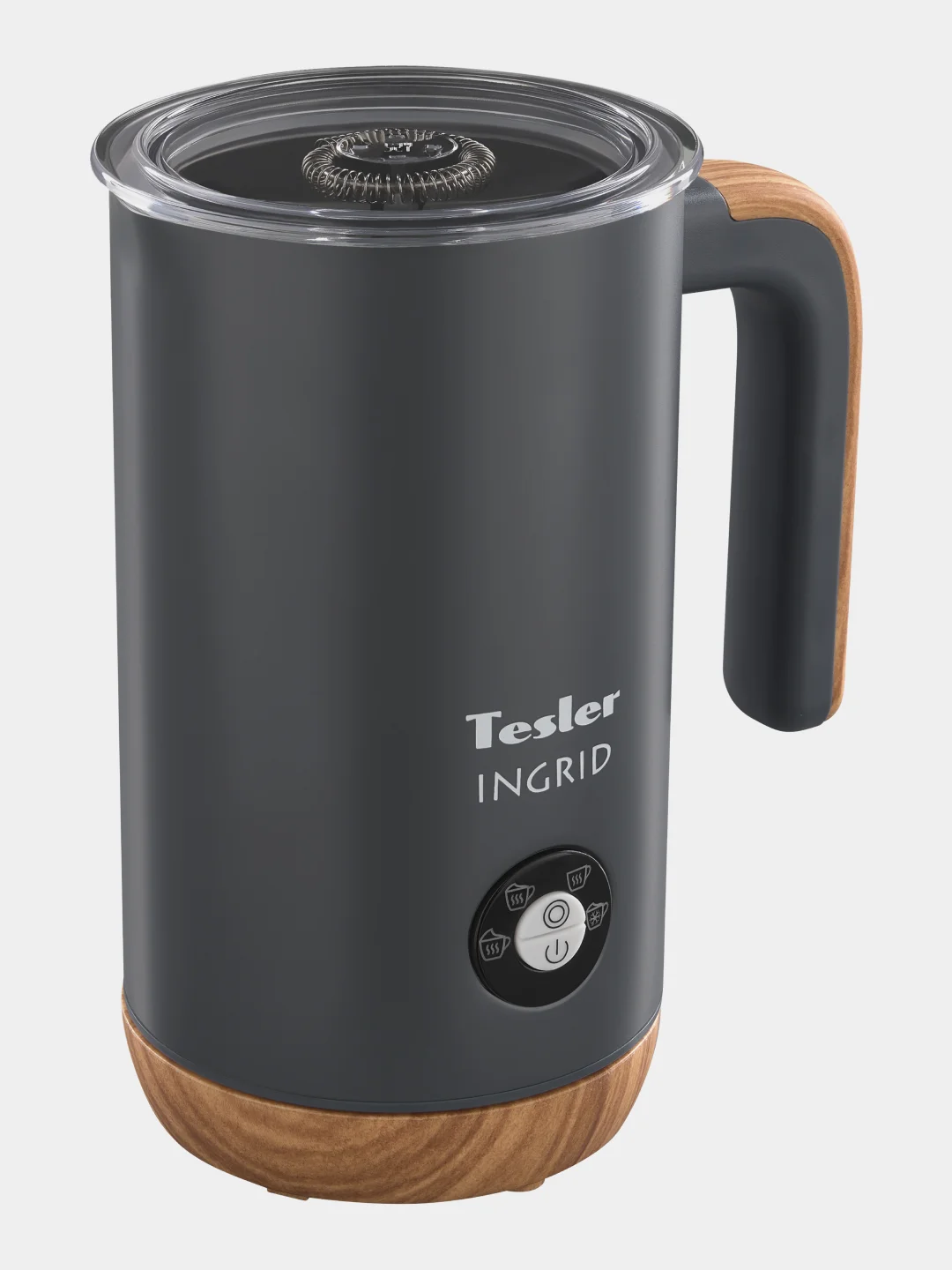 Тёмно-серый вспениватель молока TESLER MF-240