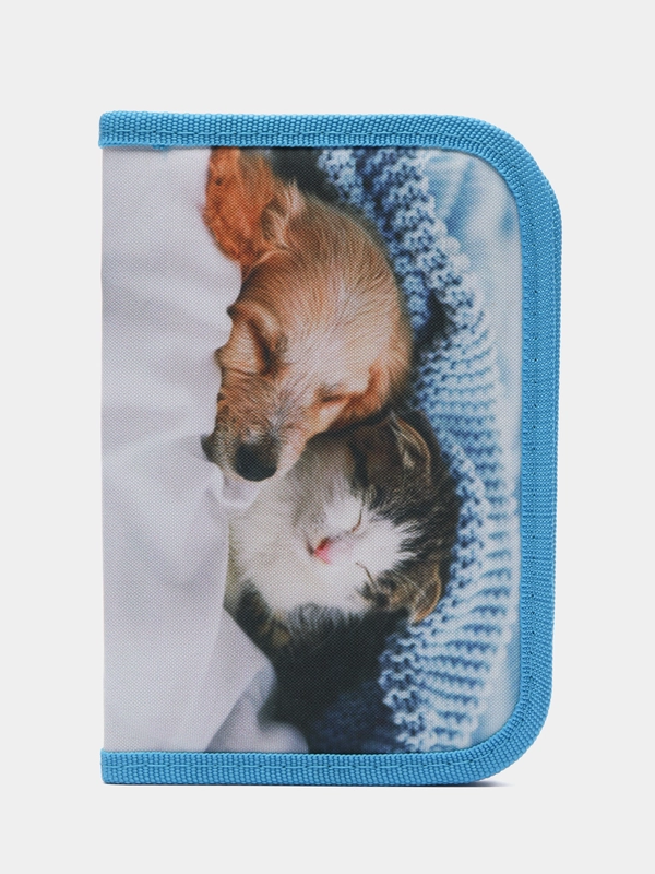 Пенал школьный каркасный, 1 секция, 13 х 19,5 см "Милашки"