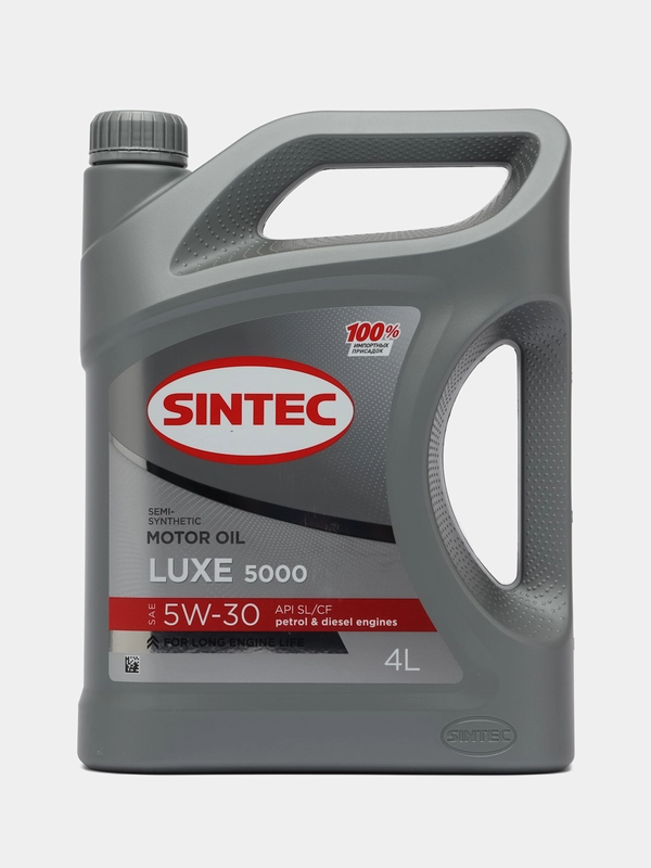 Масло моторное Sintec Luxe 5000 SL/CF 5W-30, полусинтетика