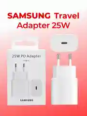 Белый сетевое зарядное устройство для Samsung TA800 Type-C,25W USB-C зарядка самсунг