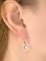 Серьги с камнем