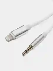 Белый aux кабель iPhone /Айфон Lightning на 3,5 мм, белый/черный, для наушников, колонок