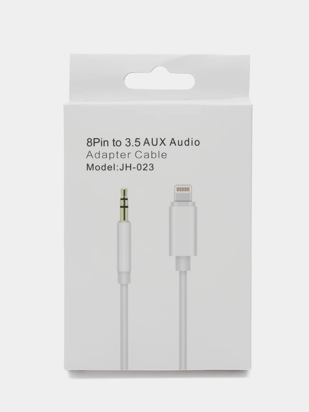 Белый aux кабель iPhone /Айфон Lightning на 3,5 мм, белый/черный, для наушников, колонок