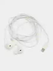 Белый наушники для iPhone 7, 8, Х, 11, 12, 13, 14, с Lightning / наушники для айфон