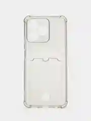 Тёмно-серый чехол для Realme C53 / C51 / Realme Note 50 (Реалми С53 / С51 Ноут 50) с карманом для карт