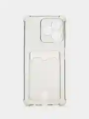 Тёмно-серый чехол для Realme C53 / C51 / Realme Note 50 (Реалми С53 / С51 Ноут 50) с карманом для карт