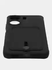 Черный чехол Xiaomi Redmi 13C / Poco C65, Редми 13С / Поко С65, силиконовый с карманом для карты