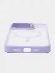 Лавандовый чехол с подставкой и защитой камер для iPhone Айфон 11, 12, 13, 14, 15, Pro, Pro Max, Plus