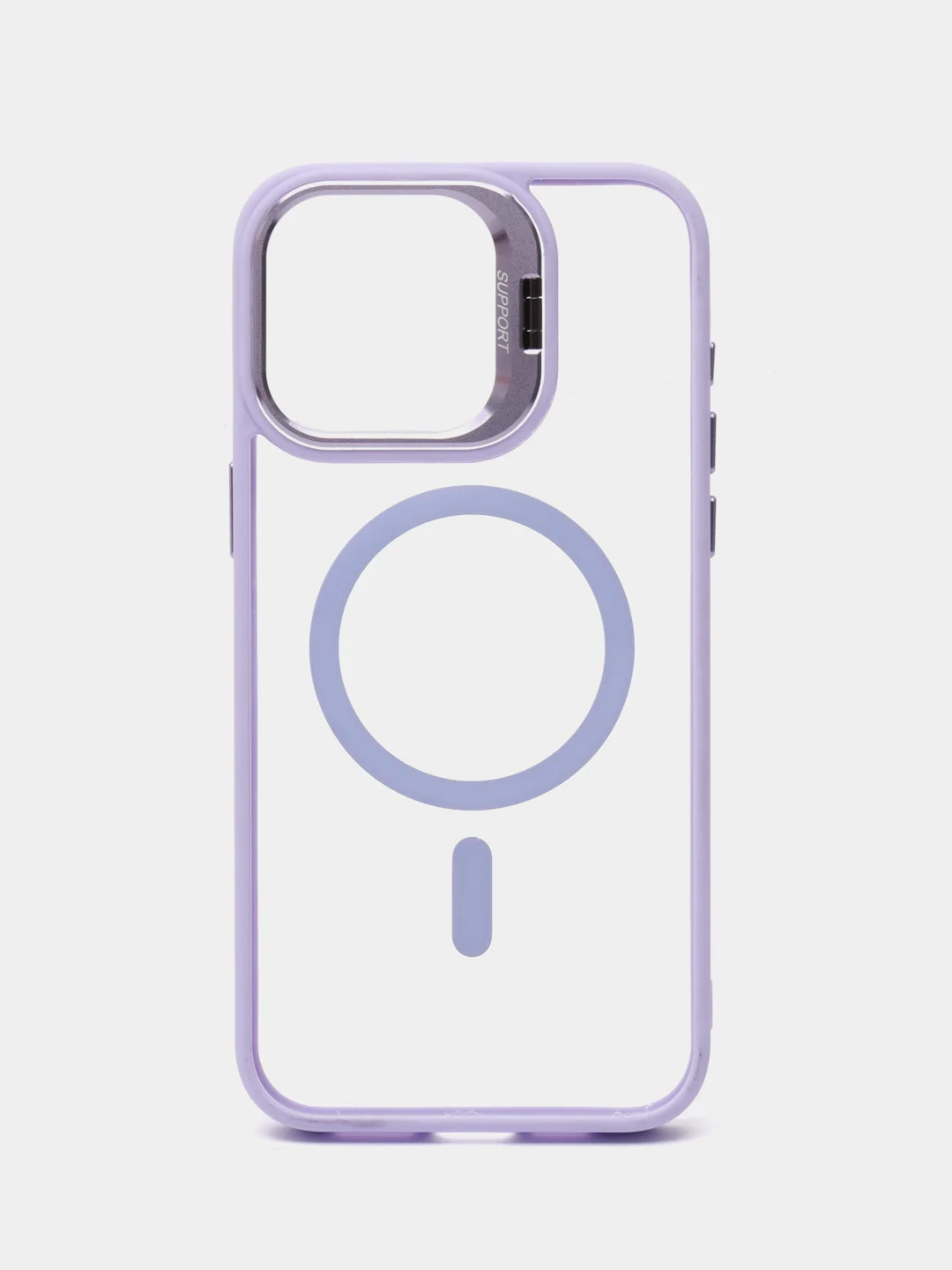 Лавандовый чехол с подставкой и защитой камер для iPhone Айфон 11, 12, 13, 14, 15, Pro, Pro Max, Plus