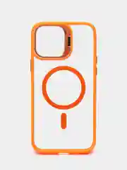 Оранжевый чехол с подставкой и защитой камер для iPhone Айфон 11, 12, 13, 14, 15, Pro, Pro Max, Plus