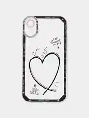 Черный чехол с карманом для карт iPhone X,Xr,11,12,13,14,15,Pro,Max,айфон,kpop,прозрачный,силикон