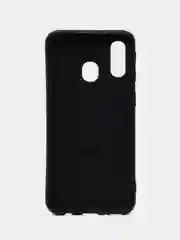 Синий чехол Samsung A40 текстурный под джинсу