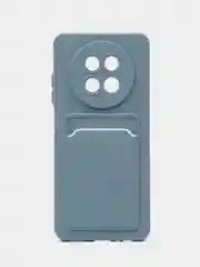 Синий меланж чехол для Realme 12 5G ( Реалми 12 5 джи), с карманом для карт