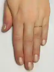 Золотой кольцо тонкое рельефное