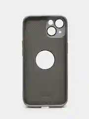 Серый чехол на iPhone 12/13/14/15/Pro/Max/Plus c Magsafe