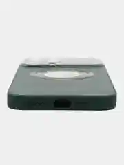 Тёмно-зелёный чехол на iPhone 12/13/14/15/Pro/Max/Plus c Magsafe