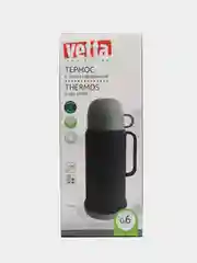 Тёмно-серый термос VETTA "Туристический", стеклянная колба, 0, 6 л, 3 цвета