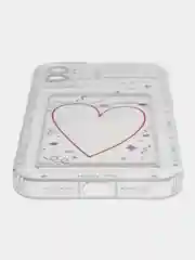 Синий чехол с карманом для карт iPhone X,Xr,11,12,13,14,15,Pro,Max,айфон,kpop,прозрачный,силикон
