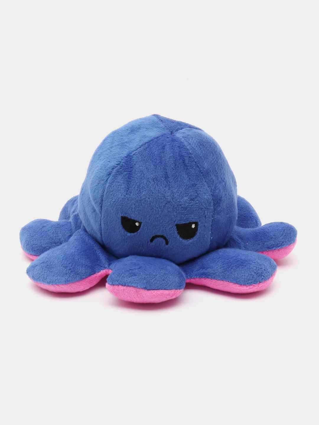 Кораллово-розовый игрушка мягкая "Осьминог перевертыш", двухсторонняя