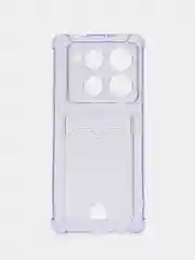 Лавандовый чехол для Infinix Note 40 Pro Plus 5G (Инфиникс Ноут 40 Про Плюс 5Джи) с карманом для карт