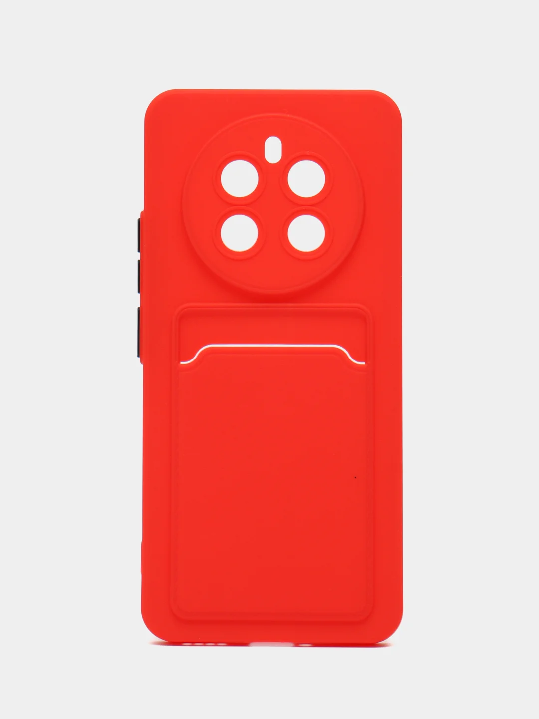 Красный чехол для Realme 12 Plus 5G (Реалми 12+ 5 джи), с карманом для карт