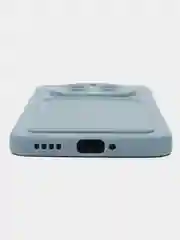 Синий меланж чехол для Realme 12 Plus 5G (Реалми 12+ 5 джи), с карманом для карт