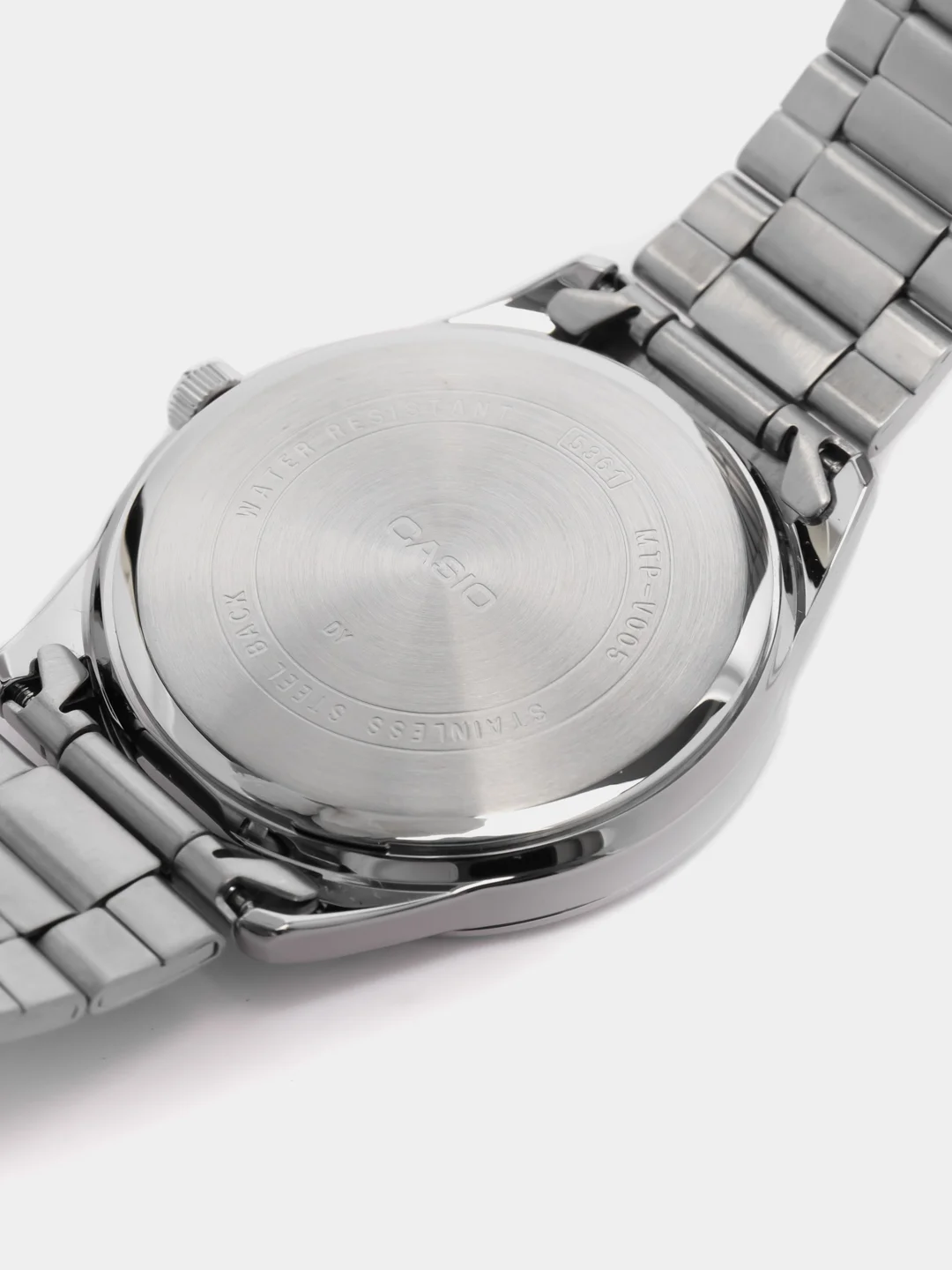 Серебряный часы CASIO MTP-V005