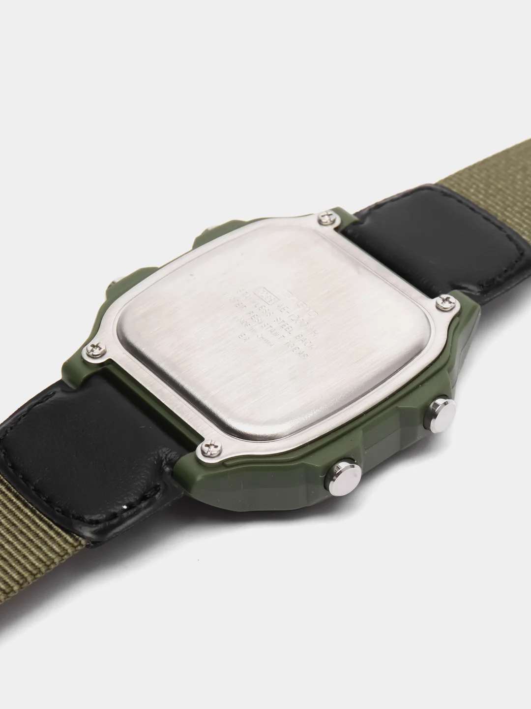 Зелёный хаки часы электронные CASIO AE-1200