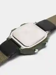 Зелёный хаки часы электронные CASIO AE-1200