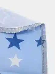 Синий эко пеленка из хлопковой ткани 90*75 см