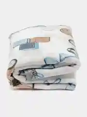 Синий меланж эко пеленка из хлопковой ткани 90*75 см