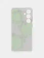Лавандовый чехол на Samsung Galaxy S24 FE 5G / Самсунг S24 FE прозрачный, с принтом, защита камеры