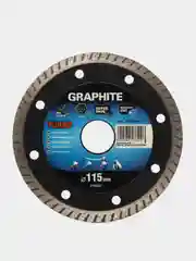 Диск алмазный ультра тонкий Turbo по бетону (115х22.2 мм) GRAPHITE 57H620