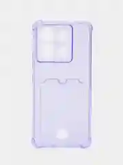 Лавандовый чехол для Xiaomi Redmi Note 13 Pro 5G / Poco X6 (Редми Нот 13 Про 5G /Поко Х6) с карманом