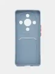 Синий меланж чехол для Honor X9B (Хонор Х9б) с карманом для карт