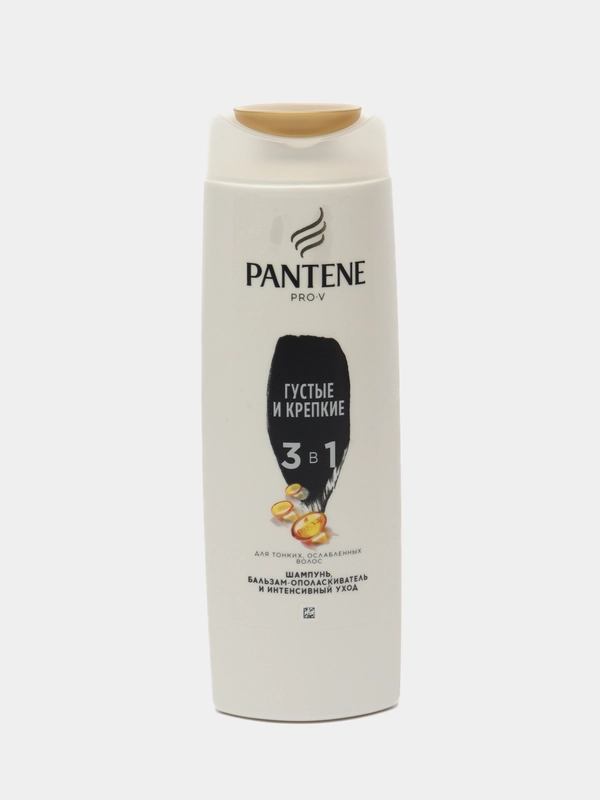 Pantene Pro-V 3 в 1 "Густые и крепкие", Шампунь для тонких и ослабленных волос, 400 мл