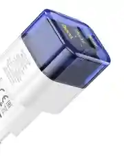 HOCO C131A блок питания с проводом , 1 USB-A, Type-C, PD30W + QC3.0, кабель Type-C, синий