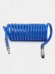 Шланг PU спиральный 5 м*14 мм*10 мм, с быстросъемами