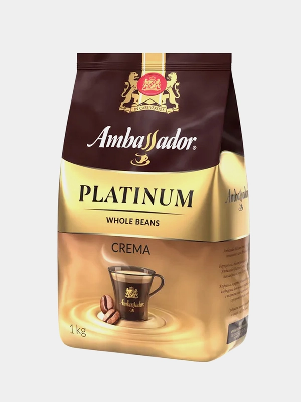 Кофе в зёрнах Ambassador Platinum Crema, 1000 г