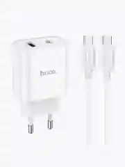 HOCO C80A Plus Rapido блок питания с проводом, 1 USB+Type-C, PD20W+QC3.0, кабель Type-C