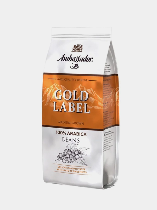 Кофе в зернах Ambassador Gold Label, 200 г