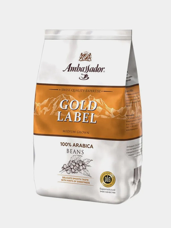 Кофе в зёрнах Ambassador Gold Label, 1000 г